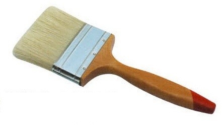 Pincel de pintura de cerdas blancas blanqueadas
