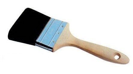 Pincel de pintura de cerdas negras