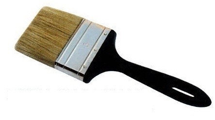 Cepillo de filamento sintético de cerdas blancas hervidas dobles para decoradores profesionales