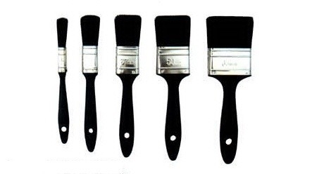 Brocha pequeña de cerdas negras para paredes 12 mm 25 mm 37 mm