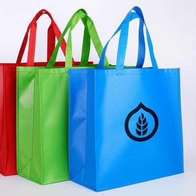 Bolsas de comestibles reutilizables no tejidas para cualquier persona y logotipo personalizado