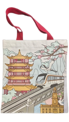 Bolsos promocionales no tejidos de la bolsa de asas de la impresión en color de Digitaces 14 onzas