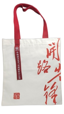 Bolsos promocionales no tejidos de la bolsa de asas de la impresión en color de Digitaces 14 onzas