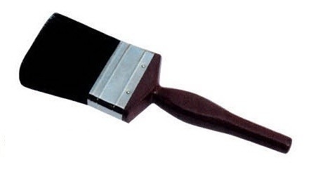 Pincel Cerda Negra 6mm Mango Madera Lacada