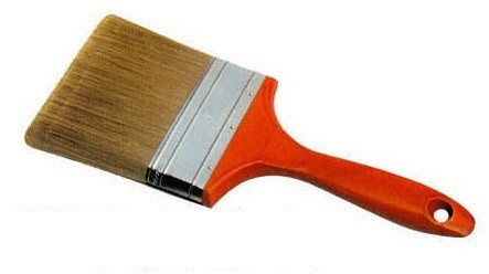 Brocha de cerdas sintéticas de filamento de poliéster para pintura casera de 3 pulgadas