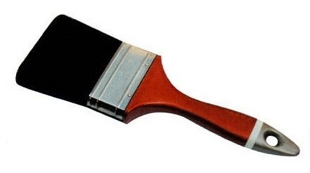 Pinceo de pintura de broche negro de doble hervido para una pintura precisa y controlada