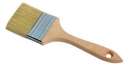 Cepillo de filamento sintético de cerdas blancas para pintura de emulsión