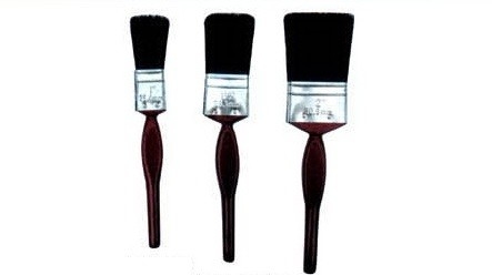 Pincel Cerda Negra Cerda Fina 50 Mm Mango Madera