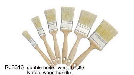 Brocha pura blanca laqueada de la cerda de la manija de la casa de madera de la brocha