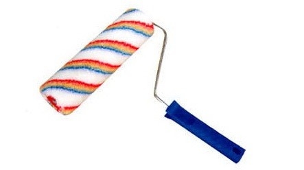 Cepillo de rodillo de pintura de casa tejido poliacrílico de 7 pulgadas
