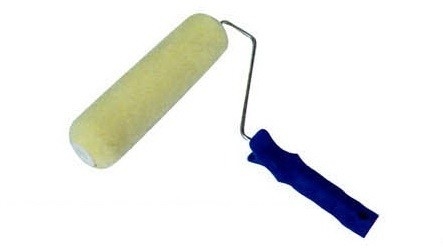 Rodillo de brocha de pintura de pared de punto de poliéster Mini rodillo de pintura de 4 pulgadas