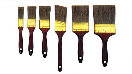 Juego de pinceles de pintura de 5 "con cerdas anchas de poliéster para pintar paredes