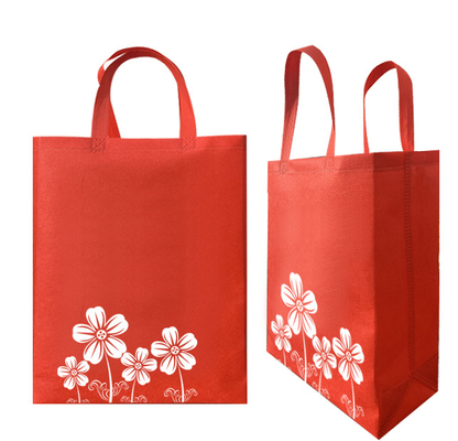 Los bolsos no tejidos no tejidos rojos del comprador de Carry Bags 80g modificaron para requisitos particulares